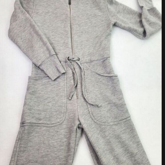 Rivet Utility Lightweight Heather Gray Maven French Terry Jumpsuit Romper Small - Picture 2 of 16